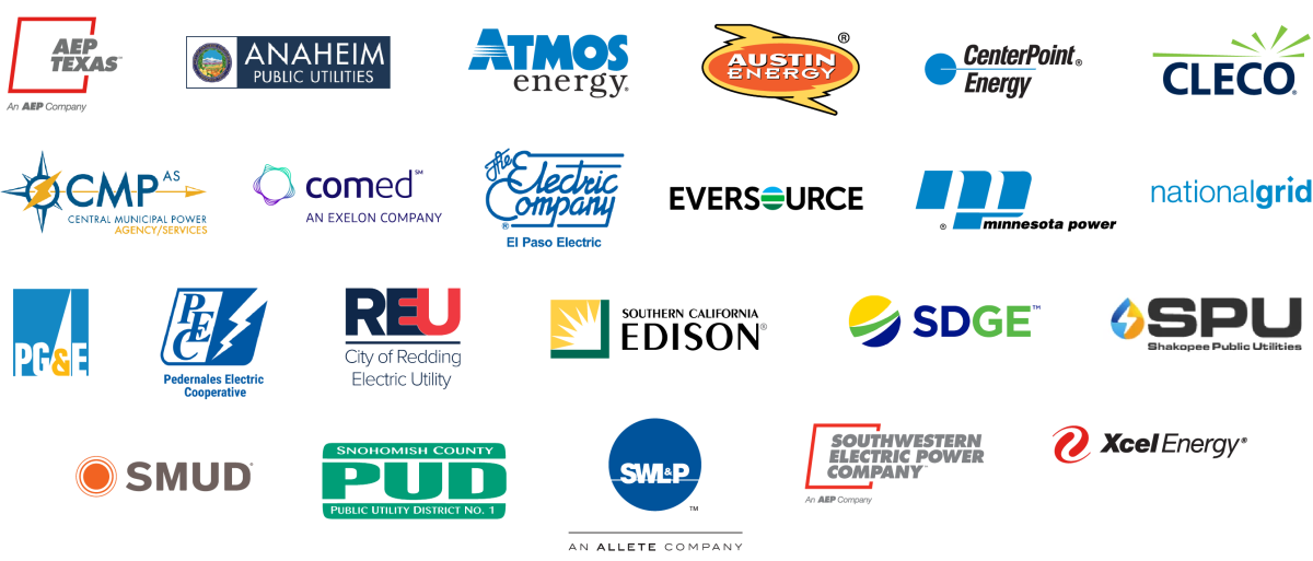 Frontier Energy utility client logos